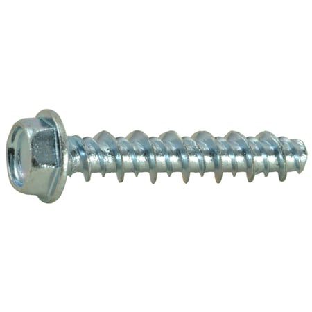 Midwest Fastener #10 x 1 in Hex Hex Machine Screw, Zinc Plated Steel, 35 PK 36224